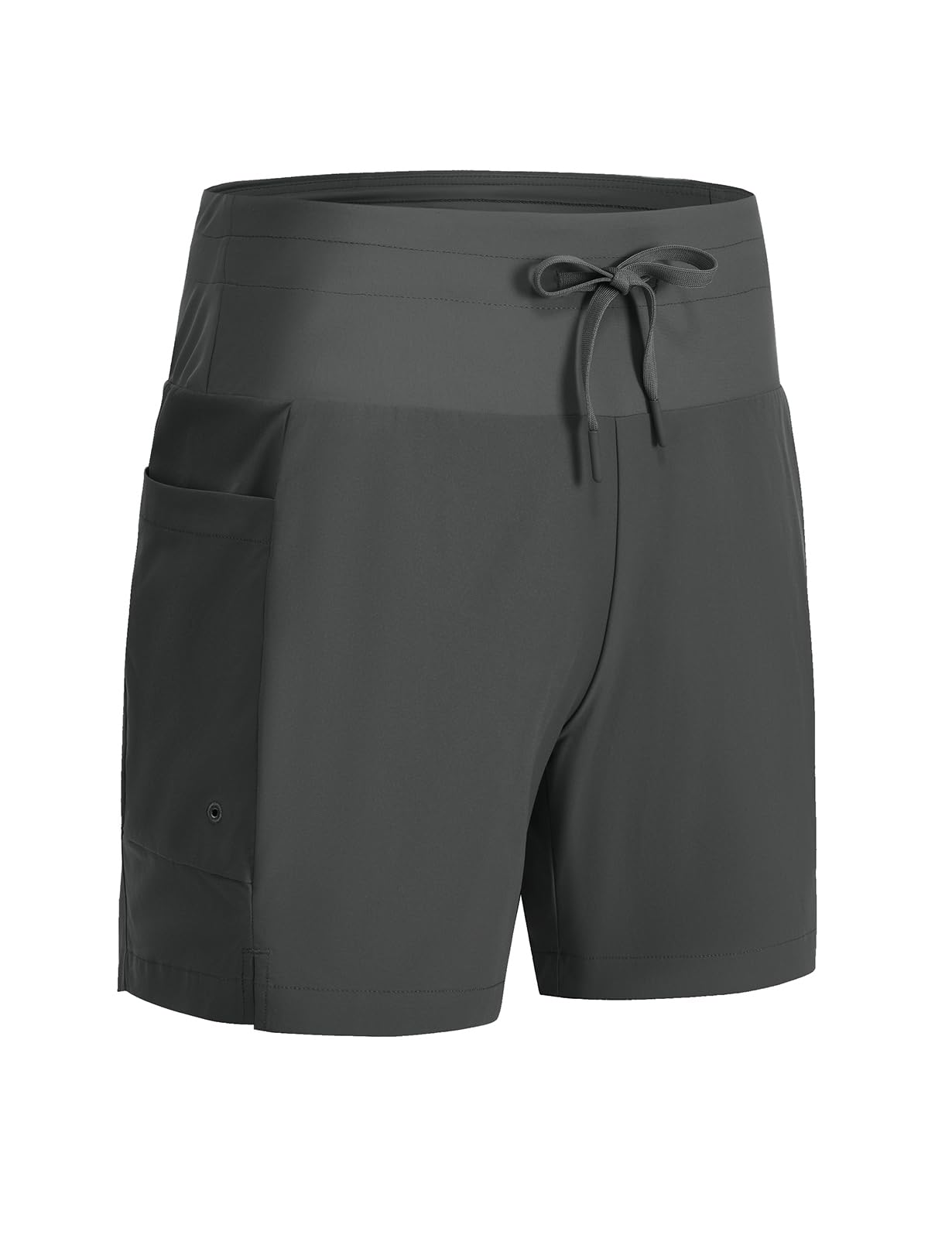 Rdruko Women's High Waisted Swim Board Shorts 5" Water Resistant Beach Bottoms Athletic with Liner