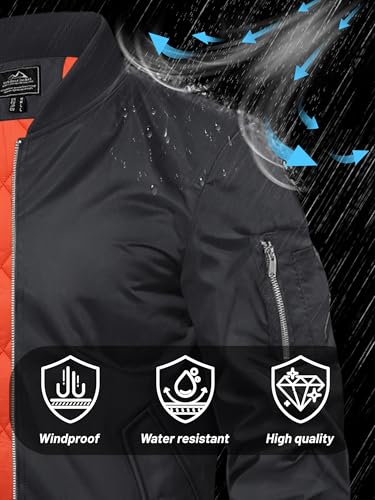 Windproof Windbreaker Thermal Quilted Mens Bomber Jacket for Warm Winter Padded Coats
| Mens Windproof Thermal Quilted