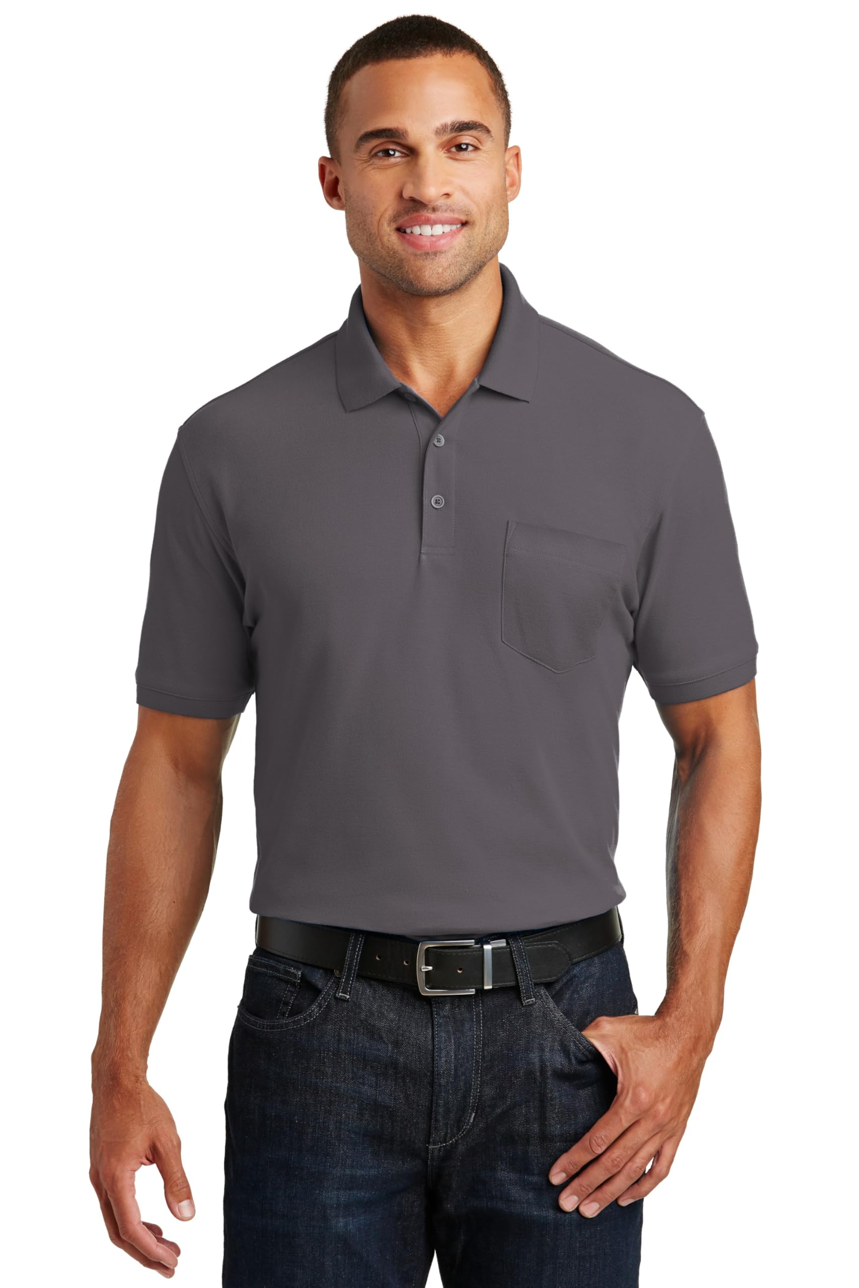 Port Authority Core Classic Pique Pocket Polo Men's Lightweight Cotton Polo
| Port Authority Core Classic Pique Pocket
