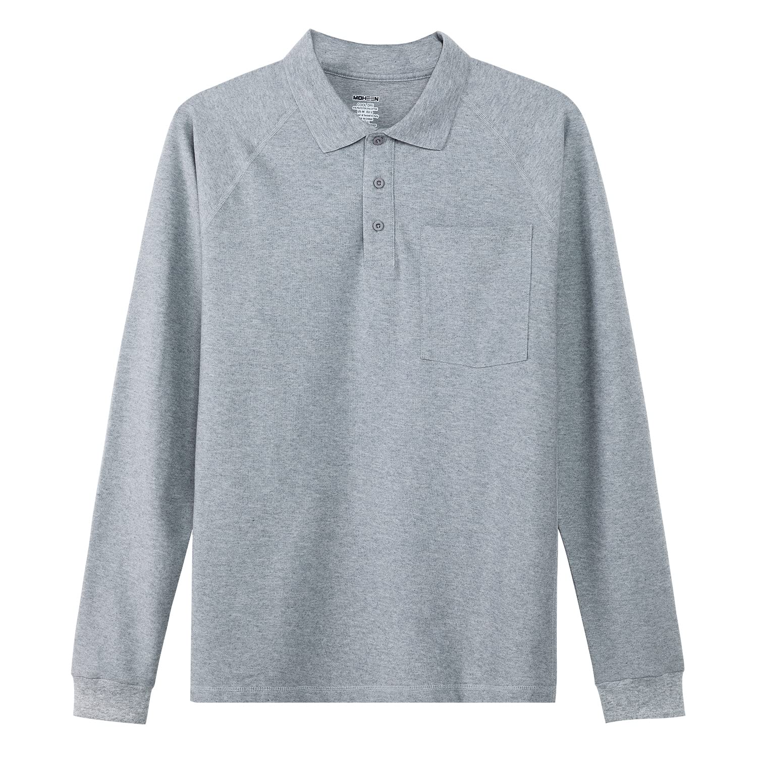 MOHEEN Men's Dry Fit UPF 50+ Long Sleeve Golf Shirt Big and Tall M-6XL  
MOHEEN Men's Pique Polo Shirts UPF 50+ Long Sle