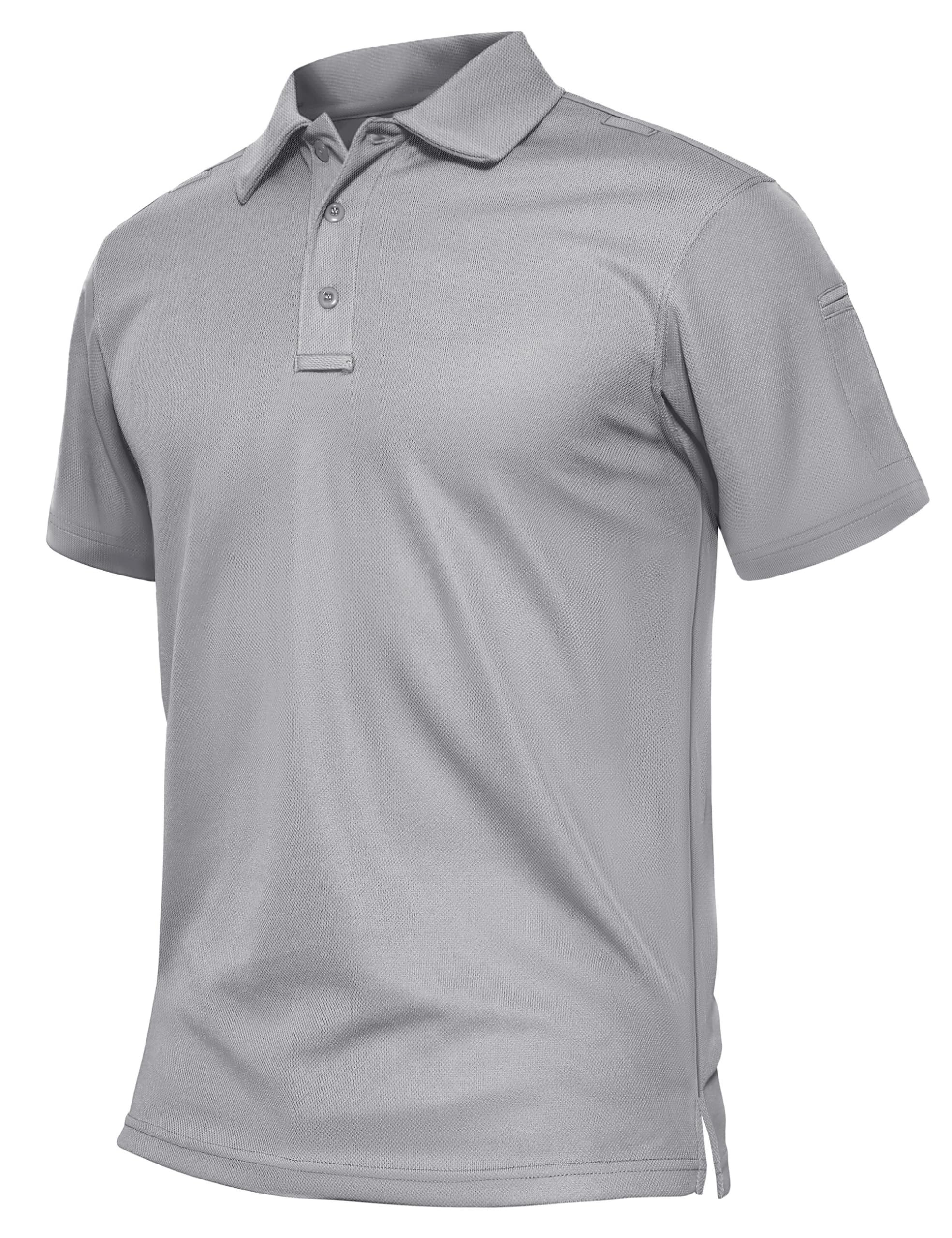 Men's TACVASEN UPF 50+ Dry Fit Tactical Golf Polos Short Sleeve Shirt for Performance and Comfort
| Men's TACVASEN Tact